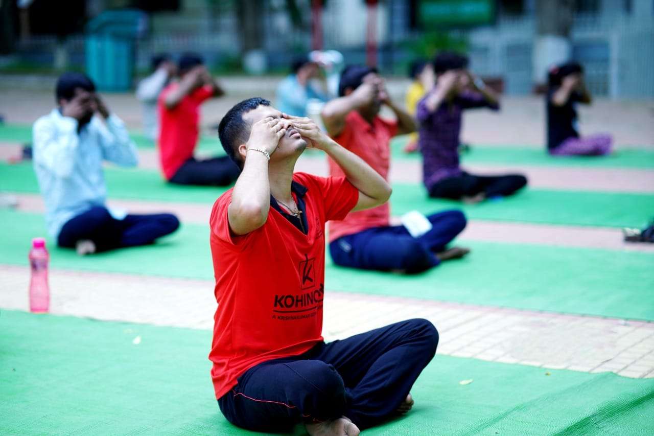 Yoga at Parivartan Shibir